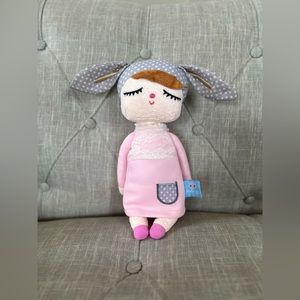 Plush Sleeping Girl Bunny Rabbit Baby Stuffed doll